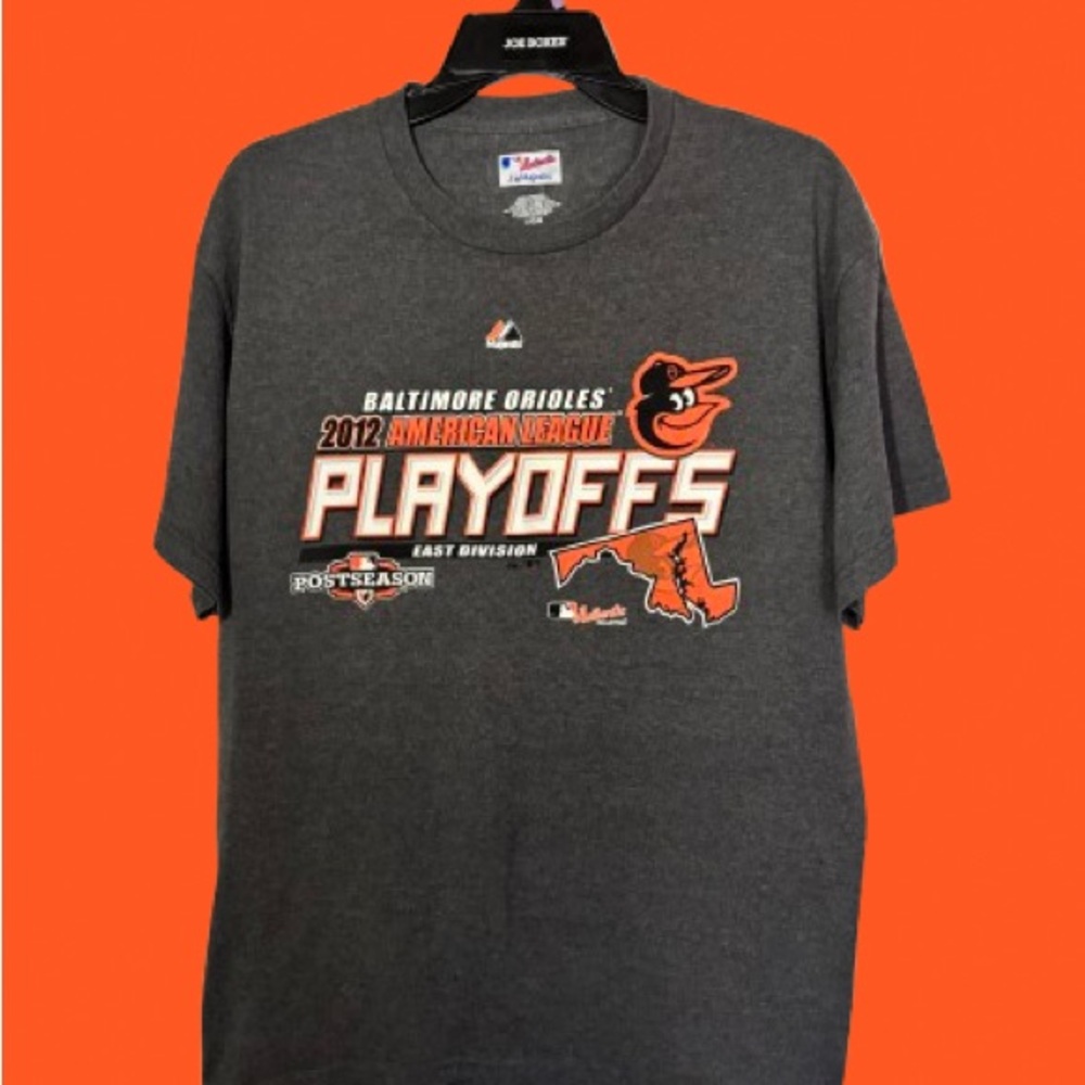 Baltimore Orioles 2012 Playoffs Gray T-Shirt Large